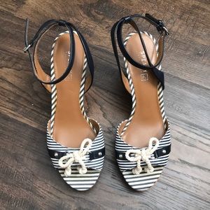 Nautical Sperry Wedges